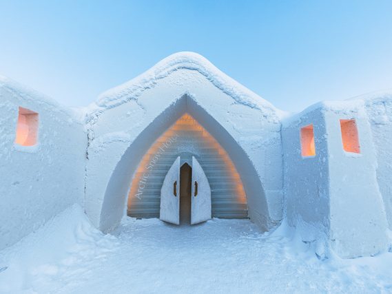 Arctic SnowHotel & Glass Igloos Lehtojarvi Sinetta Rovaniemi Lapland Finland
